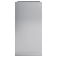 Portalegna 100 x 40 x 80 cm in acciaio zincato grigio 02_0043703