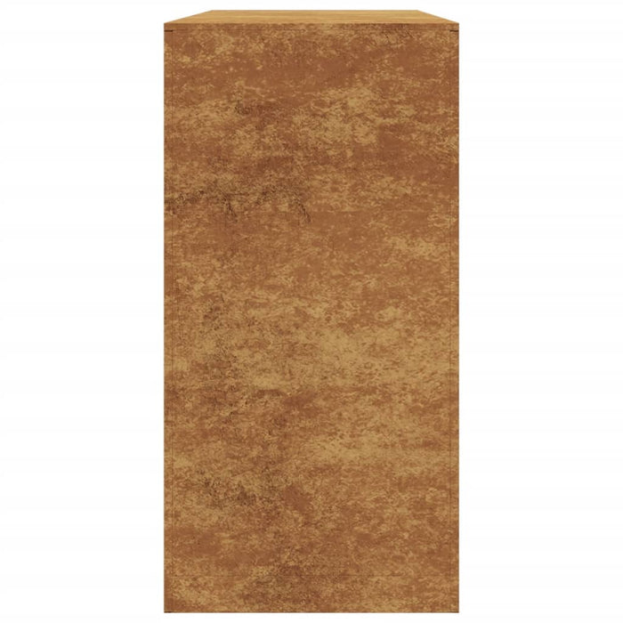 Rack per Legna da Ardere 100x40x80 cm in Acciaio Corten