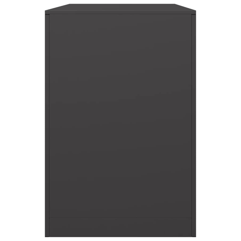 Rastrelliera per Legna da Ardere-Portalegna Nera 100x40x60 cm in Acciaio