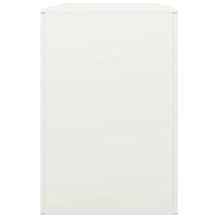 Rastrelliera per Legna da Ardere-Portalegna Bianca 100x40x60 cm in Acciaio