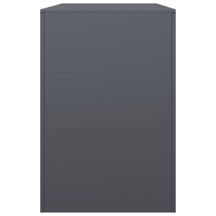 vidaXL Rastrelliera per Legna da Ardere Antracite 100x40x60 cm Acciaio