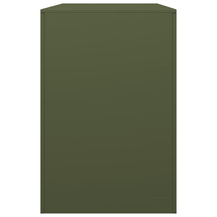 Portalegna 100 x 40 x 60 cm in acciaio verde 02_0043694