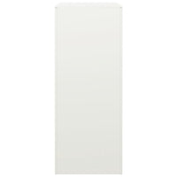 vidaXL Rastrelliera per Legna da Ardere Bianca 60x40x100 cm in Acciaio