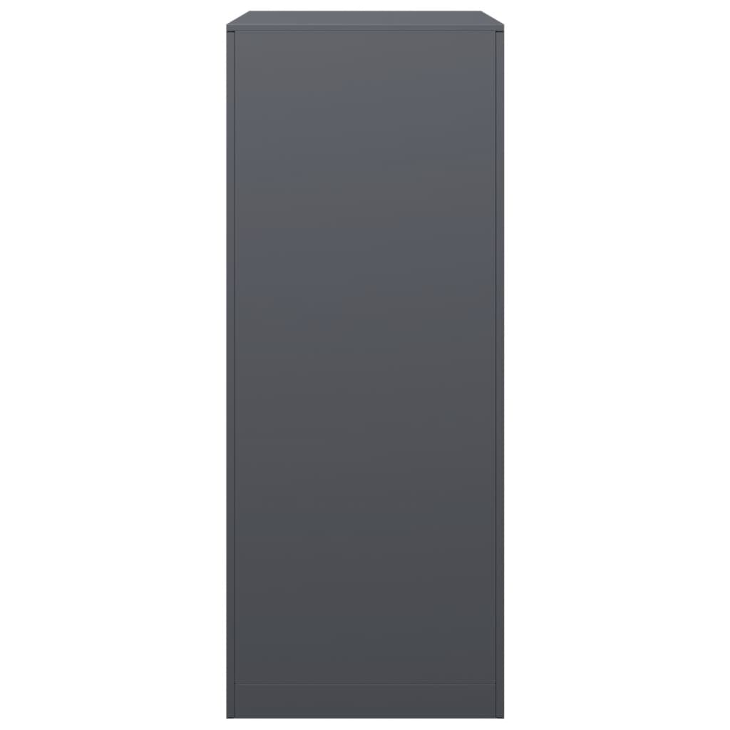 Rastrelliera per Legna da Ardere Antracite 60x40x100 cm Acciaio 850991