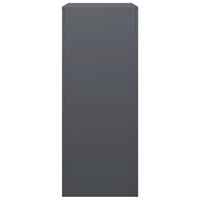 Rastrelliera per Legna da Ardere Antracite 60x40x100 cm Acciaio 850991