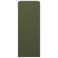 vidaXL Rastrelliera per Legna da Ardere Verde 60x40x100 cm in Acciaio