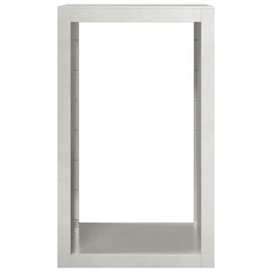 Portalegna 60 x 40 x 100 cm in acciaio inox marrone 02_0043724