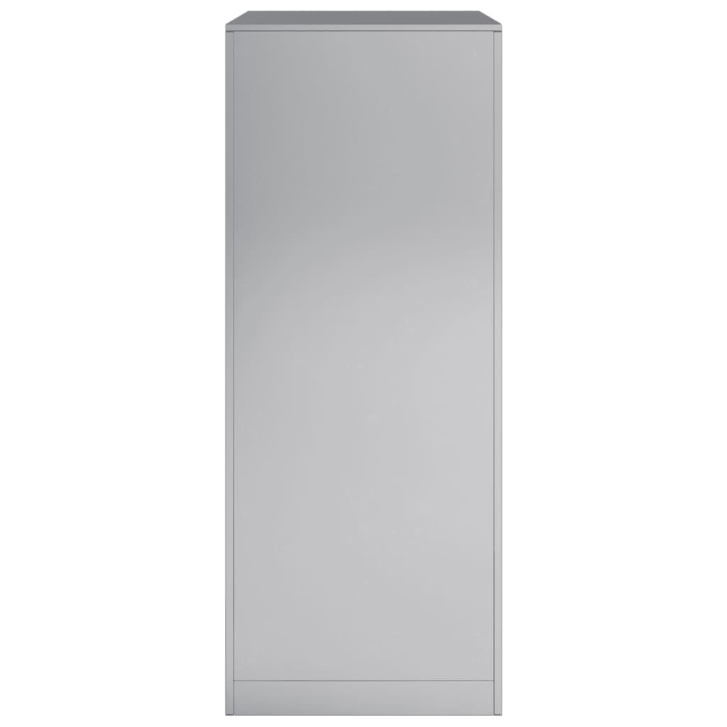 Portalegna 60 x 40 x 100 cm in acciaio zincato grigio 02_0043723