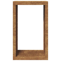 Rack per Legna da Ardere 60x40x100 cm in Acciaio Corten