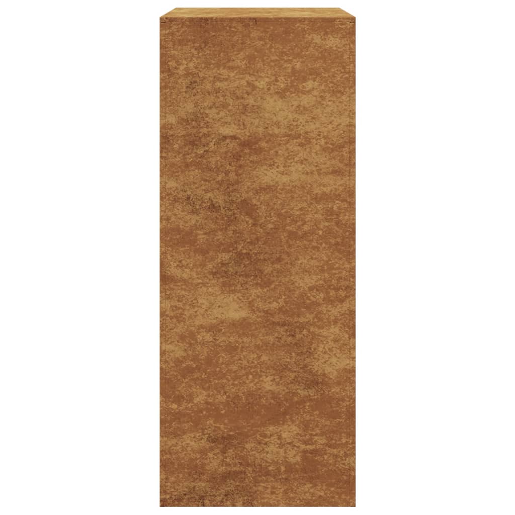 Portalegna 60 x 40 x 100 cm acciaio corten Marrone 02_0043722