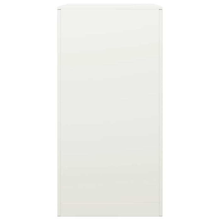 Portalegna 60 x 40 x 80 cm in acciaio bianco 02_0043733