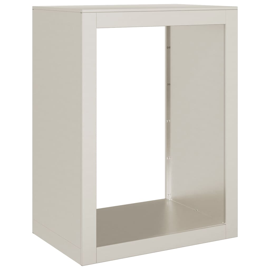 Portalegna 60 x 40 x 80 cm acciaio corten Marrone 02_0043736