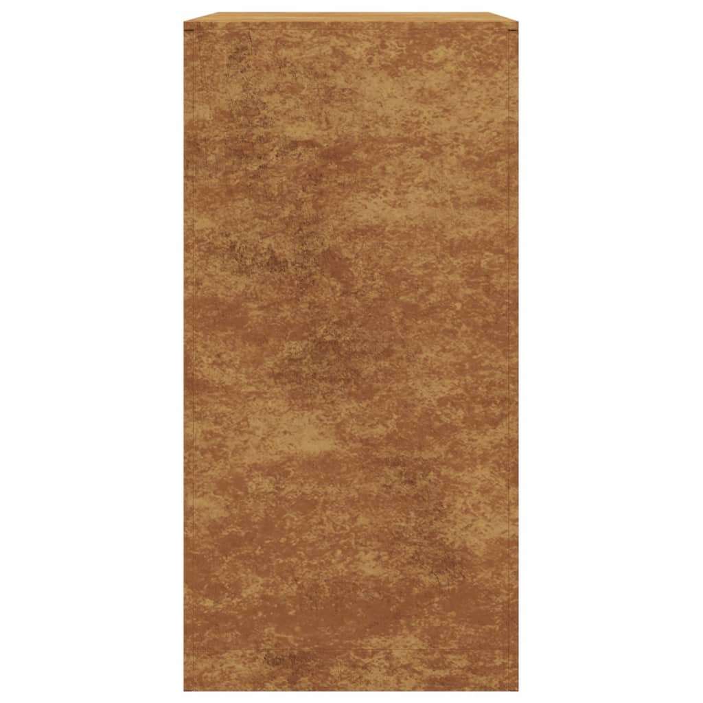 Portalegna 60 x 40 x 80 cm acciaio corten Marrone 02_0043736
