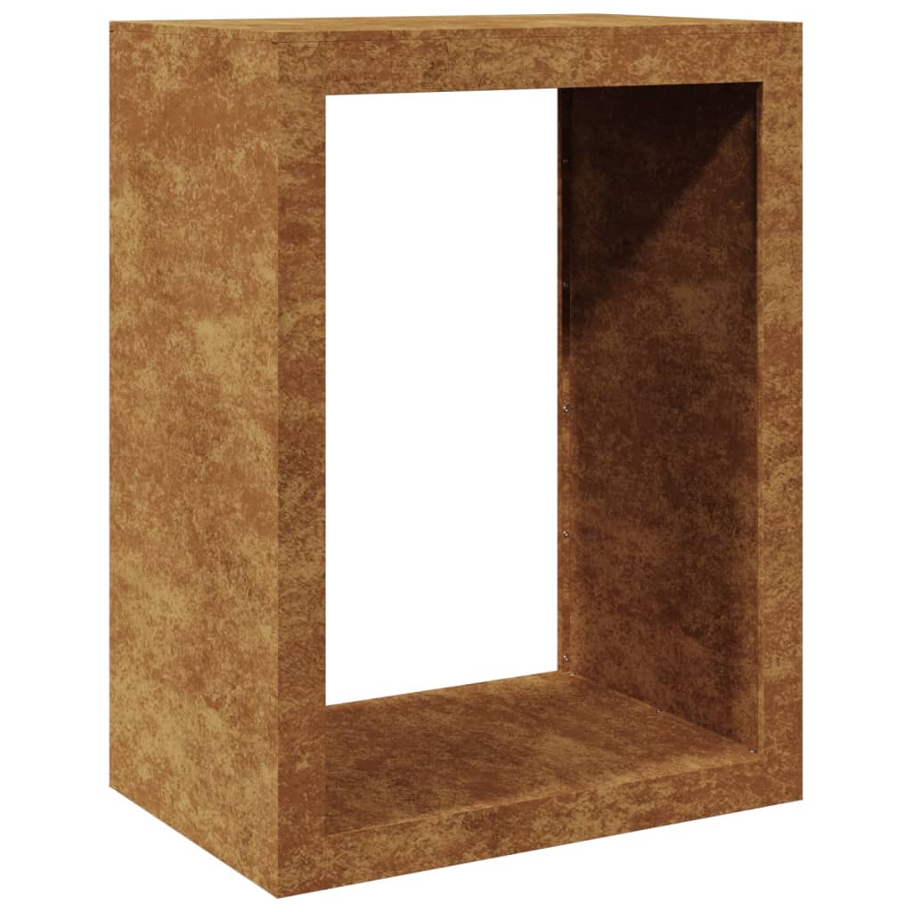 Portalegna 60 x 40 x 80 cm acciaio corten Marrone 02_0043736