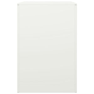 Rastrelliera per Legna da Ardere Bianca 60x40x60 cm in Acciaio 851004