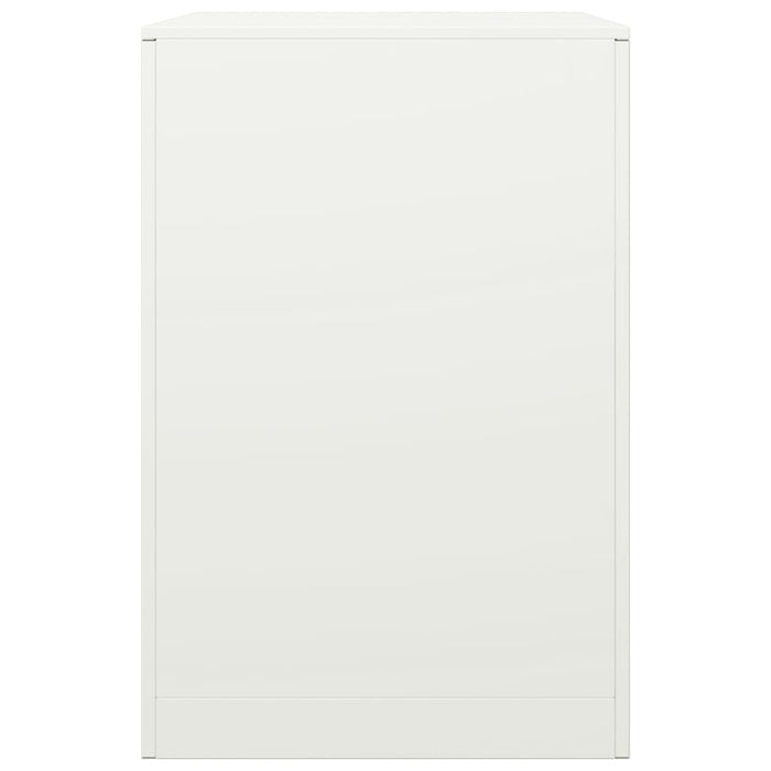 vidaXL Rastrelliera per Legna da Ardere Bianca 60x40x60 cm in Acciaio