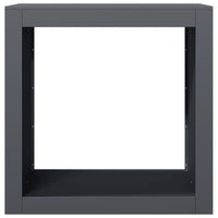 Rastrelliera per Legna da Ardere Antracite 60x40x60 cm Acciaio 851005