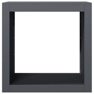 Rastrelliera per Legna da Ardere Antracite 60x40x60 cm Acciaio 851005