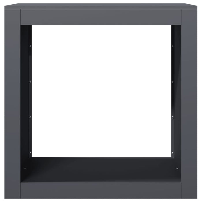 Rastrelliera per Legna da Ardere Antracite 60x40x60 cm Acciaio 851005