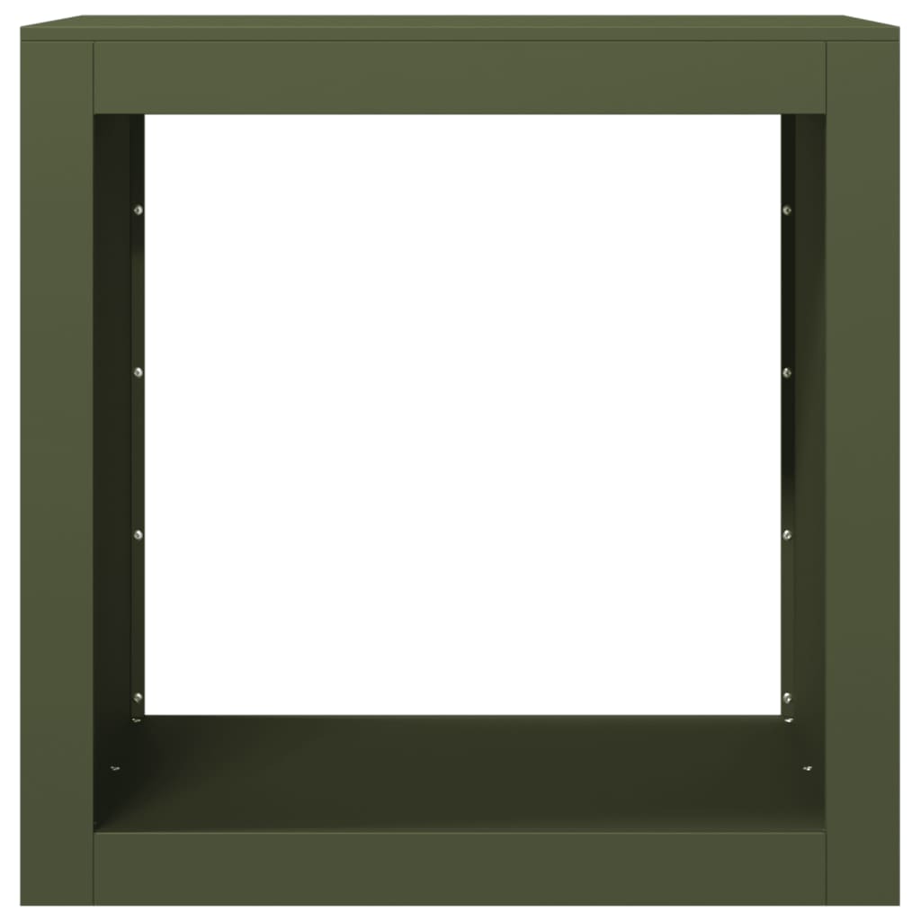 Portalegna 60 x 40 x 60 cm in acciaio verde 02_0043728