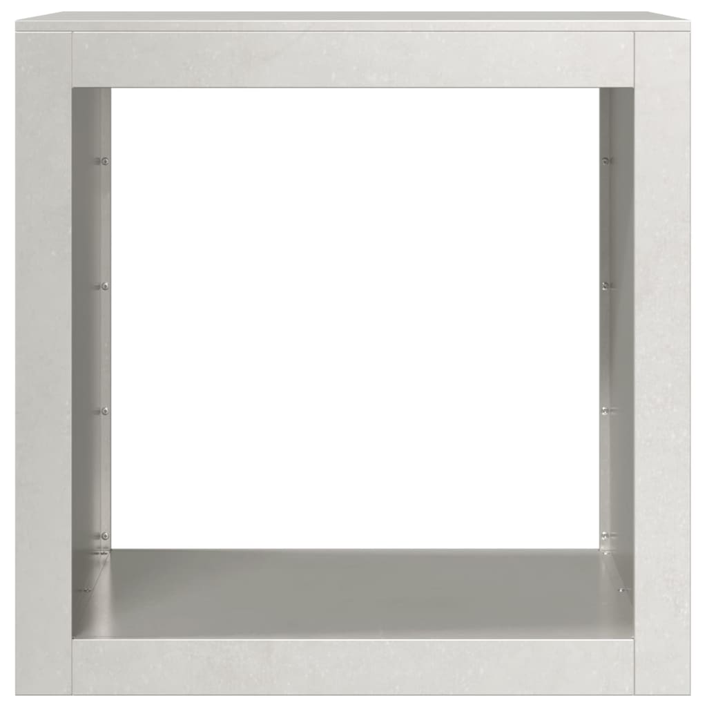 Portalegna 60 x 40 x 60 cm in acciaio inox marrone 02_0043731