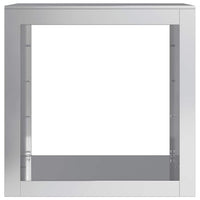 Rastrelliera per Legna 60x40x60 cm in Acciaio Zincato 851008