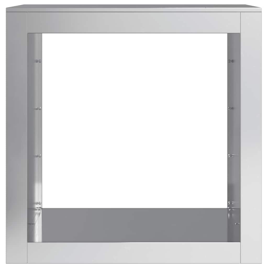 Rastrelliera per Legna 60x40x60 cm in Acciaio Zincato