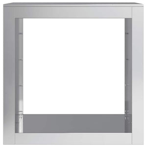 Rastrelliera per Legna 60x40x60 cm in Acciaio Zincato