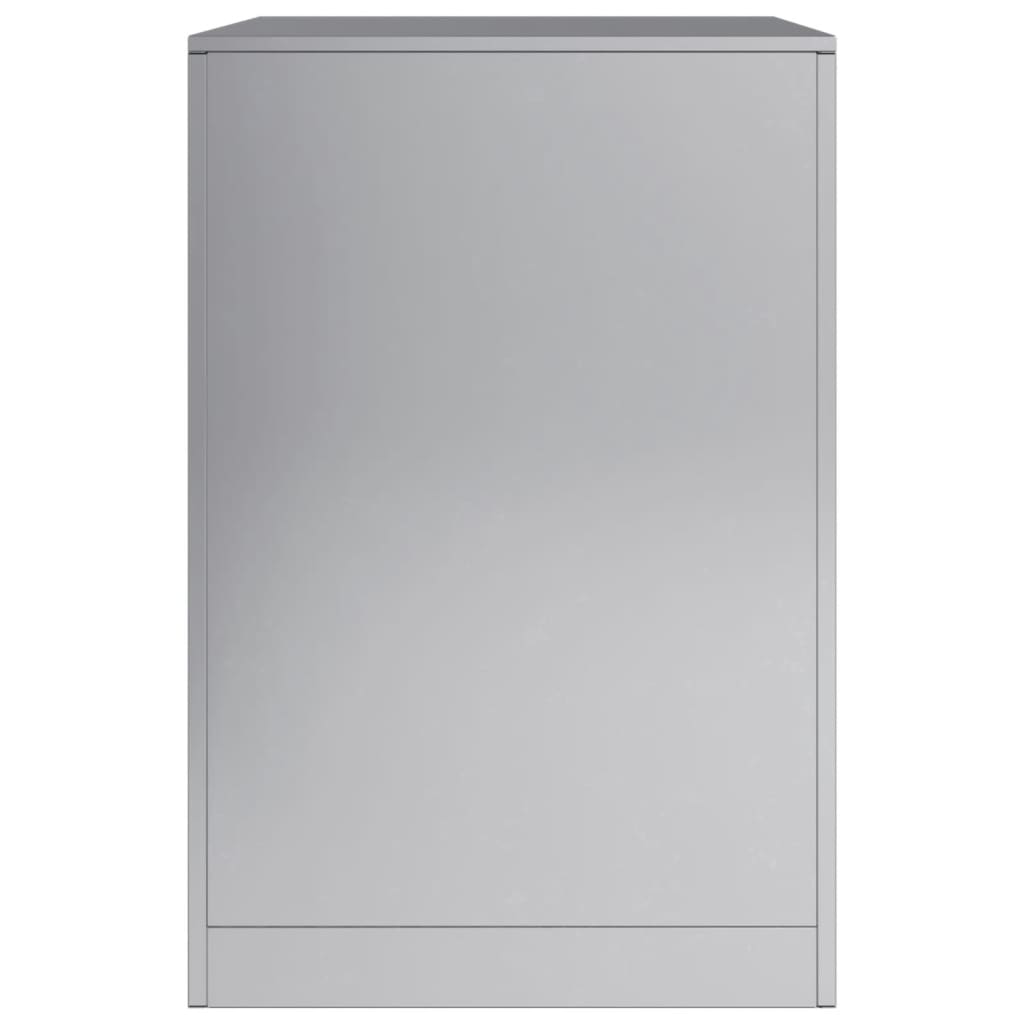 Portalegna 60 x 40 x 60 cm in acciaio zincato grigio 02_0043730