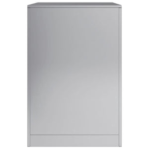 Portalegna 60 x 40 x 60 cm in acciaio zincato grigio 02_0043730