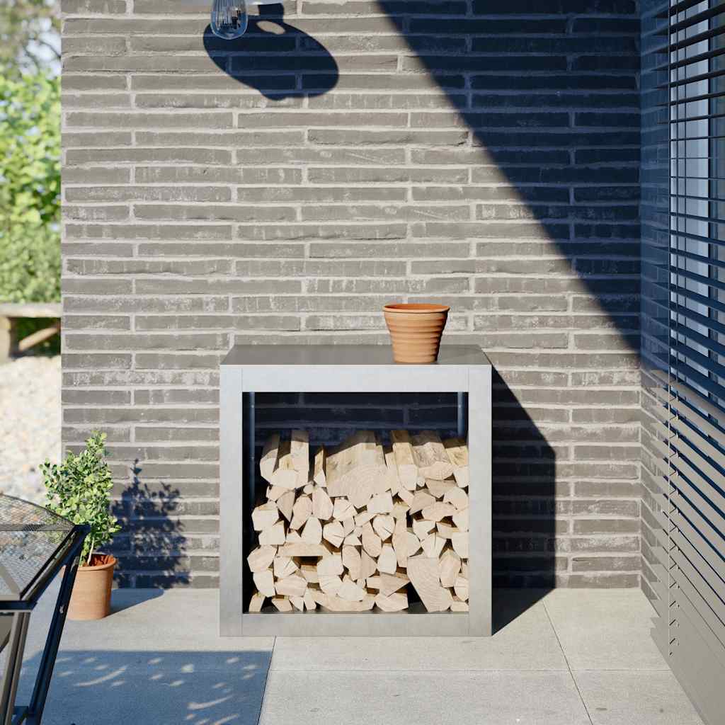 Rastrelliera per Legna 60x40x60 cm in Acciaio Zincato 851008