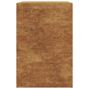 Portalegna-Scaffale per Legna 60x40x60 cm in Acciaio Corten