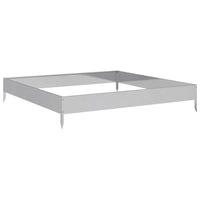 Fioriera Rialzata da Giardino 100x100x18,5cm in Acciaio zincato 851015