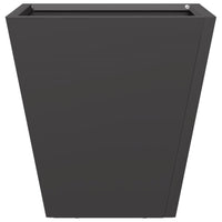 vidaXL Fioriera da Giardino Nera 30x30x30 cm in Acciaio