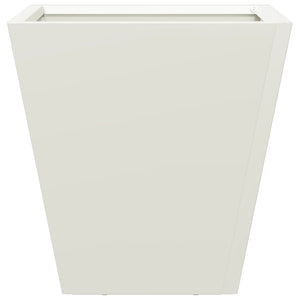 Vassoio per fioriera aiuola rialzata piante fiori terrazza giardino 30 x 30 x 30 cm acciaio bianco 02_0037485