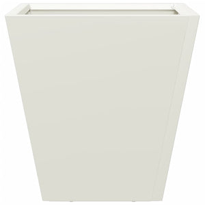 Fioriera da Giardino-Vaso da Esterno Bianca 30x30x30 cm in Acciaio 185330