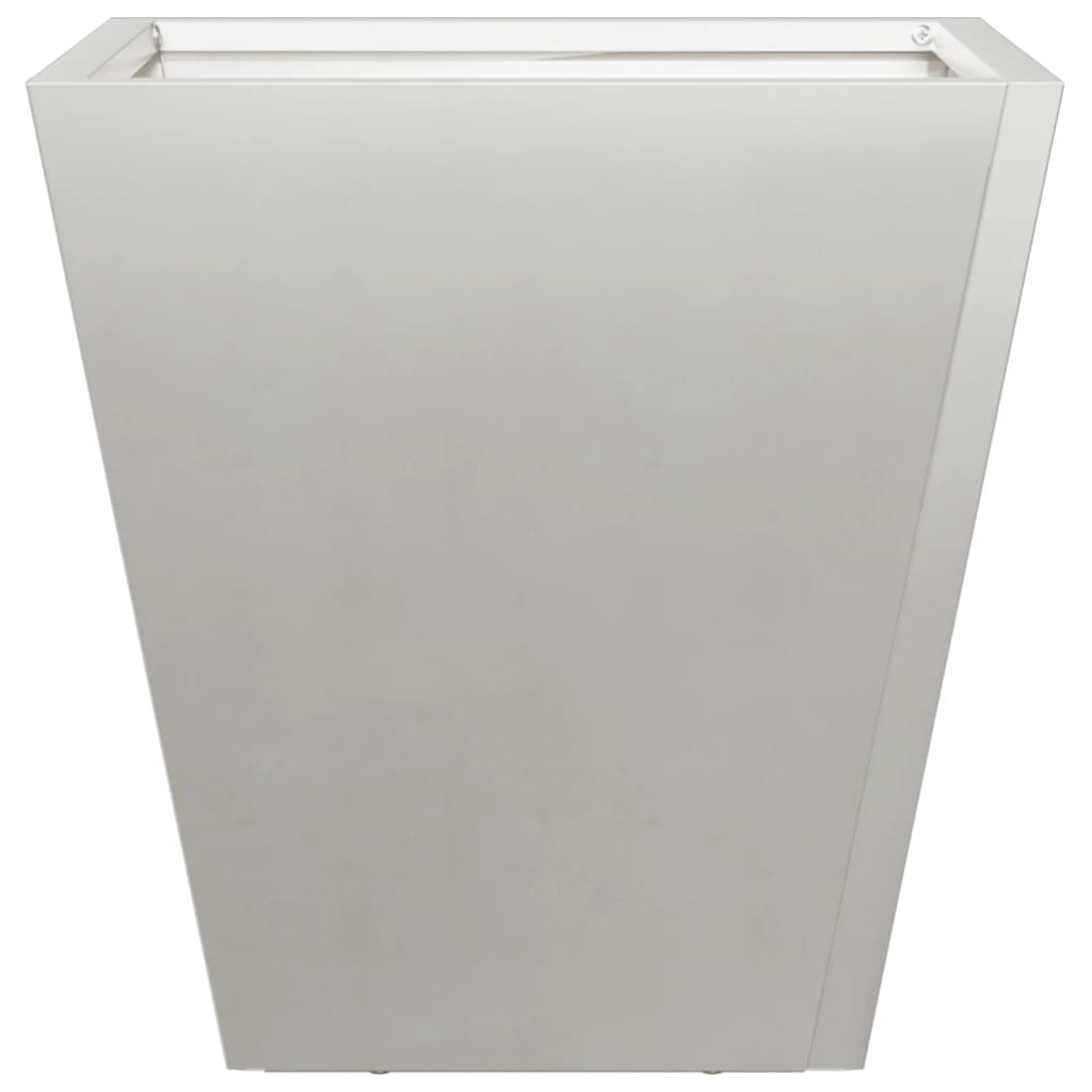 Vassoio per fioriera aiuola rialzata piante fiori terrazzo giardino 30 x 30 x 30 cm acciaio inox grigio chiaro 02_0037492