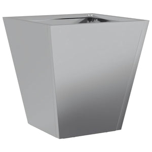 Fioriera aiuola rialzata vassoio piante fiori terrazza giardino 30 x 30 x 30 cm acciaio zincato grigio 02_0037491