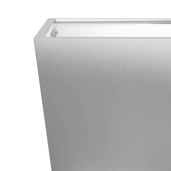 Fioriera da Giardino-Vaso da Esterno 30x30x30 cm Acciaio Zincato 265881