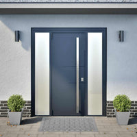 Fioriere da Giardino 2 pz 30x30x30 Grigie in Acciaio Zincato