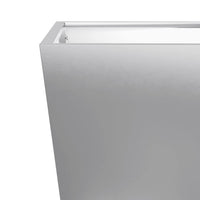 Fioriere da Giardino 2 pz 30x30x30 Grigie in Acciaio Zincato 851049