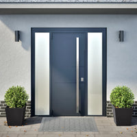 Fioriere da Giardino 2 pz Nere 40x40x40 cm in Acciaio 851053