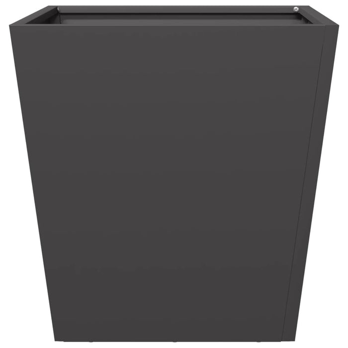 Fioriere da Giardino 2 pz Nere 40x40x40 cm in Acciaio 851053