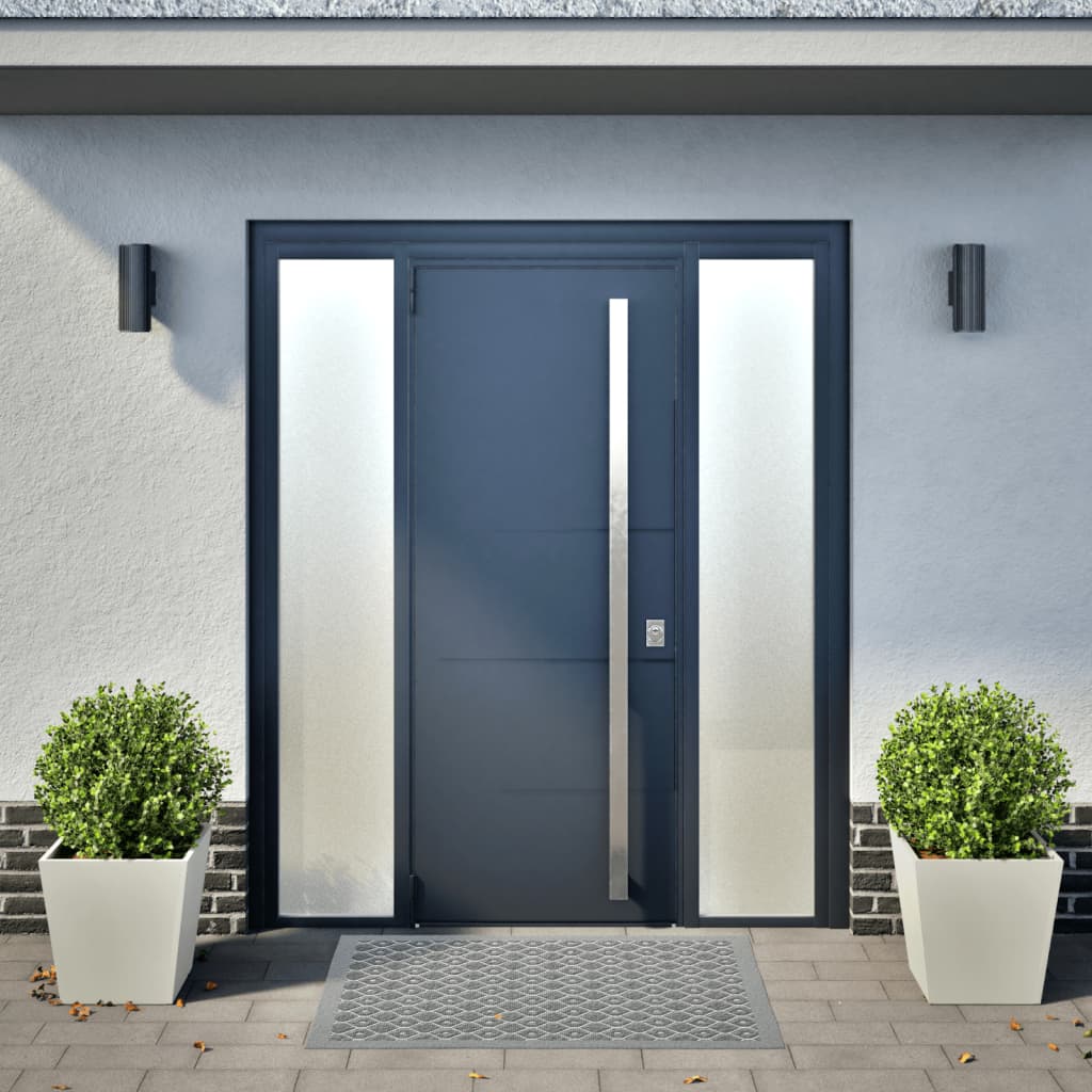 Fioriere da Giardino 2 pz Bianche 40x40x40 cm in Acciaio