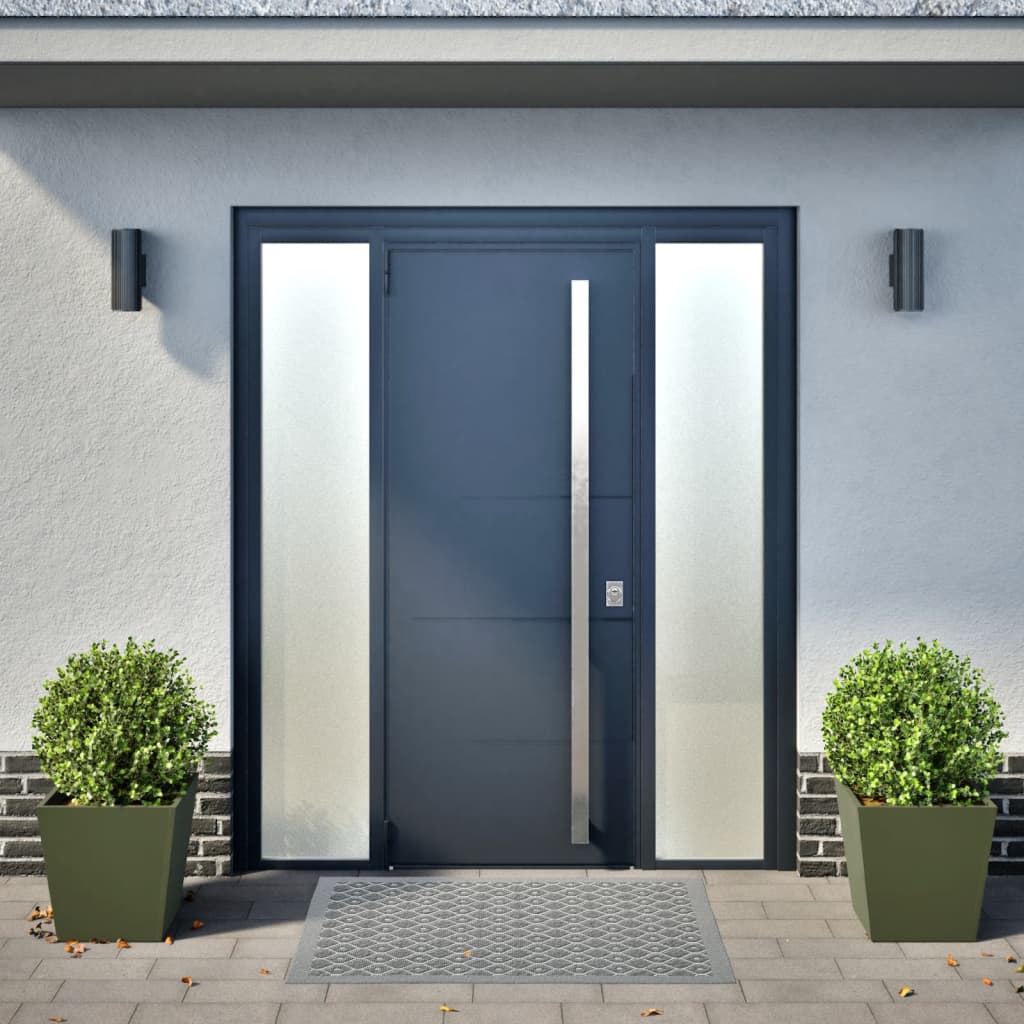 Fioriere da Giardino 2 pz Verde Oliva 40x40x40 cm in Acciaio 851059