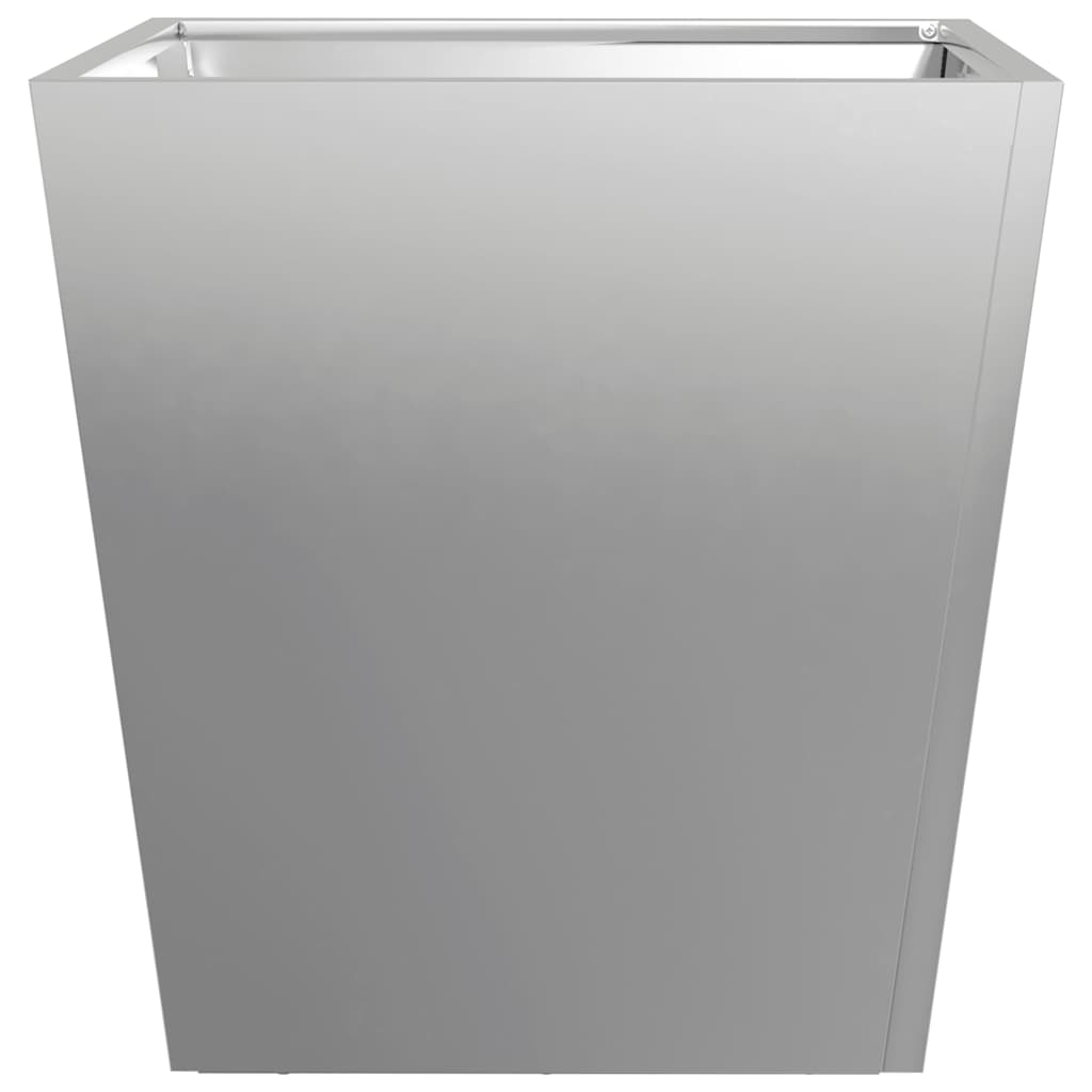 Fioriera da Giardino 40x40x40 cm in Acciaio Zincato 851062