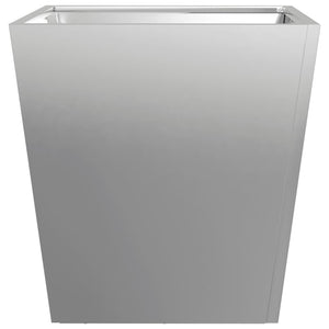 Fioriera da Giardino 40x40x40 cm in Acciaio Zincato 851062