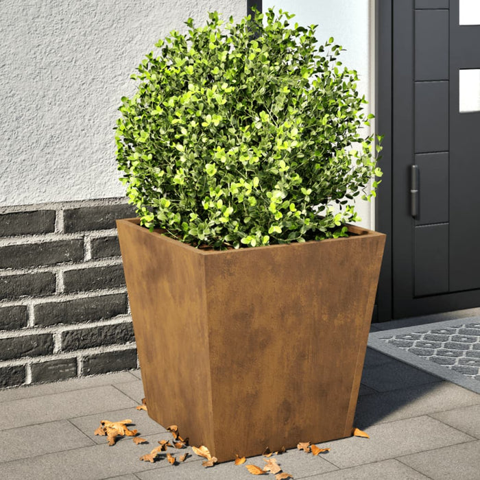 Fioriere da Giardino 2 pz 40x40x40 cm in Acciaio Corten 851065