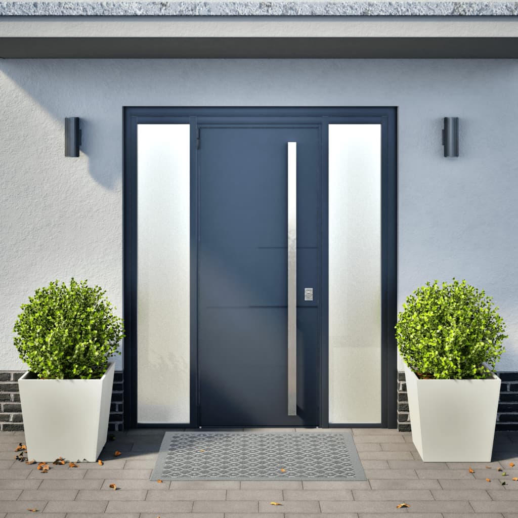 Fioriere da Giardino 2 pz Bianche 50x50x50 cm in Acciaio 851069