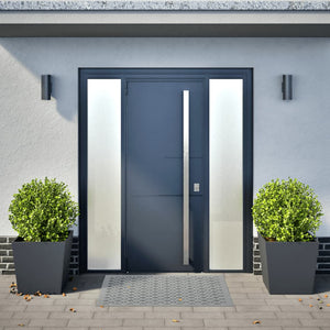 vidaXL Fioriere da Giardino 2 pz Antracite 50x50x50 cm in Acciaio